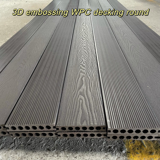 composite flooring  3D embossing WPC decking outdoor